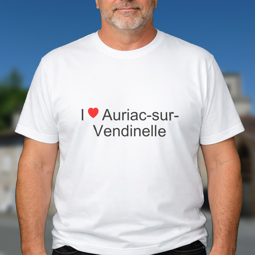 T-shirt I love auriac-sur-vendinelle