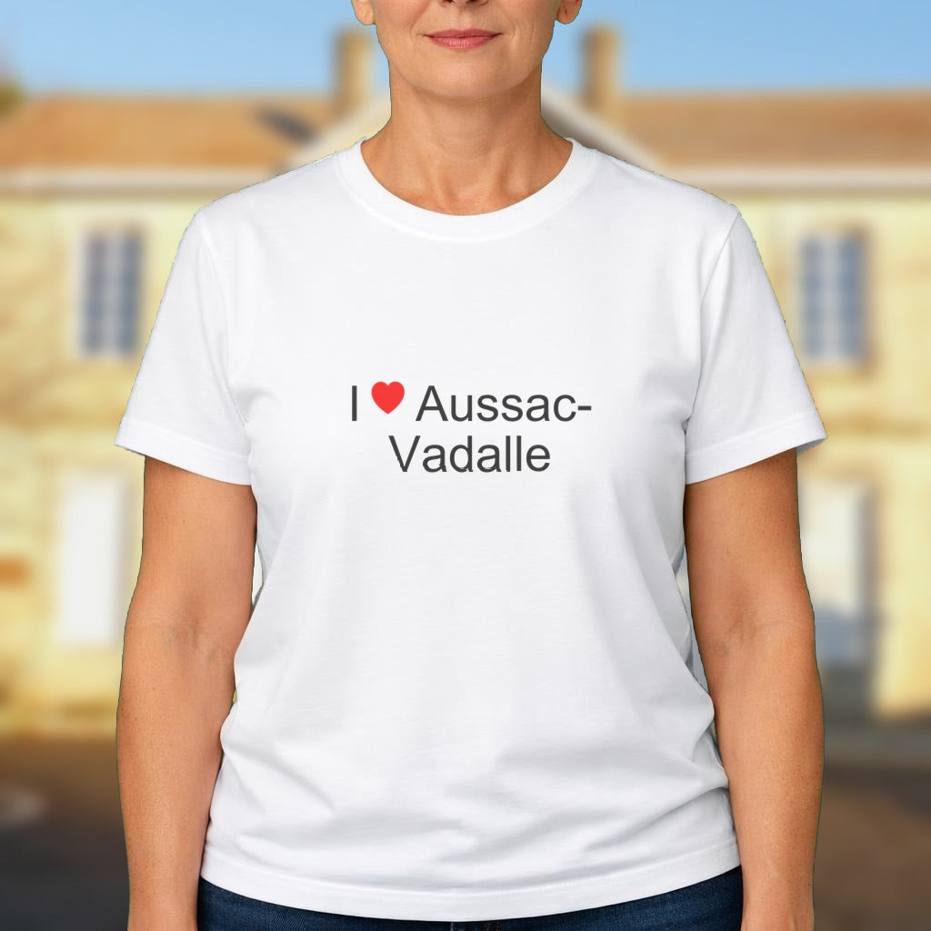 T-shirt I love aussac-vadalle