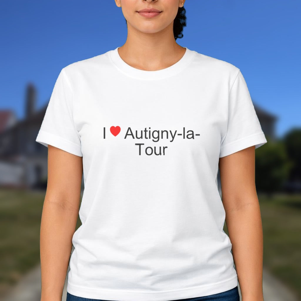 T-shirt I love autigny-la-tour