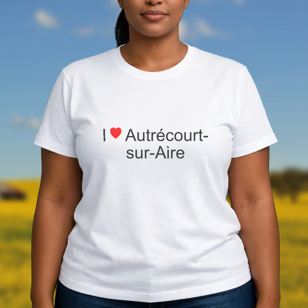T-shirt I love autrécourt-sur-aire