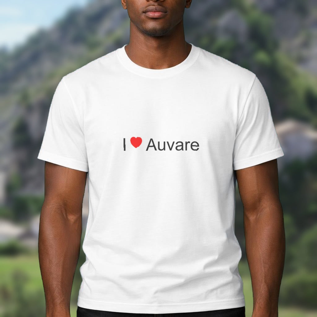 T-shirt I love auvare