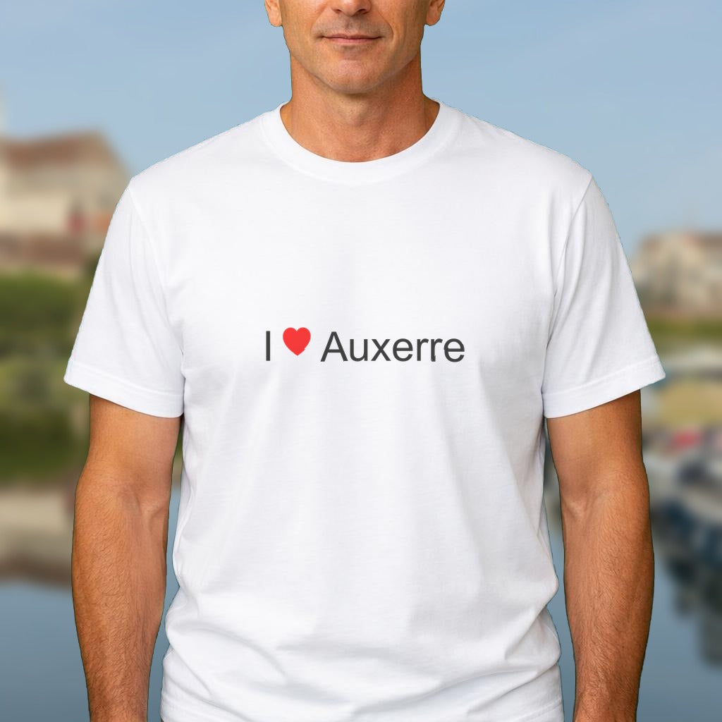 T-shirt I love auxerre