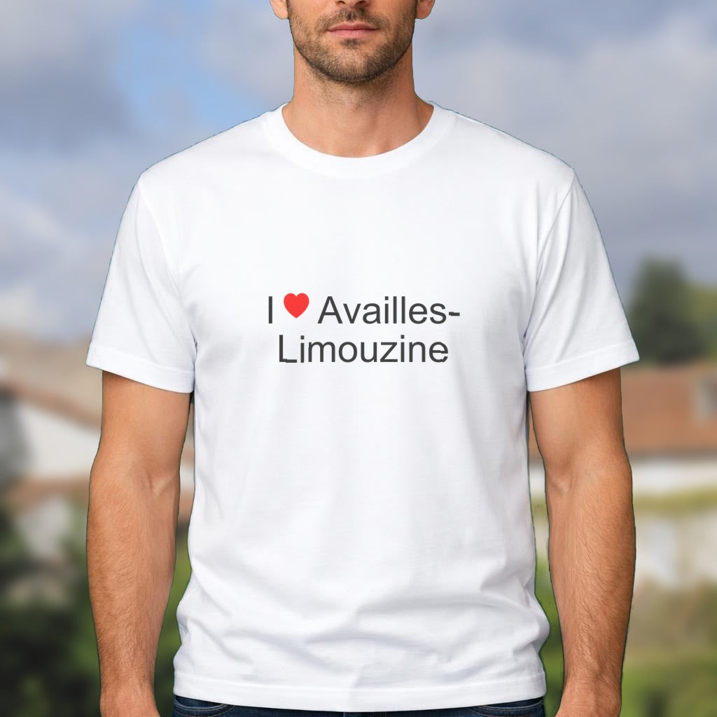T-shirt I love availles-limouzine