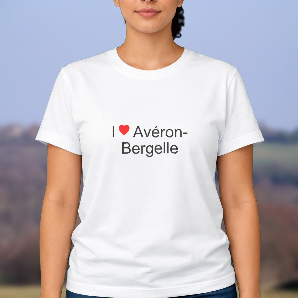 T-shirt I love avéron-bergelle