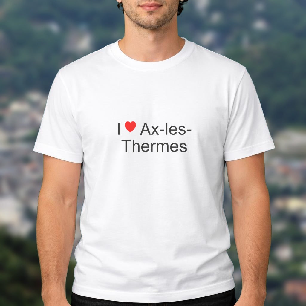 T-shirt I love ax-les-thermes