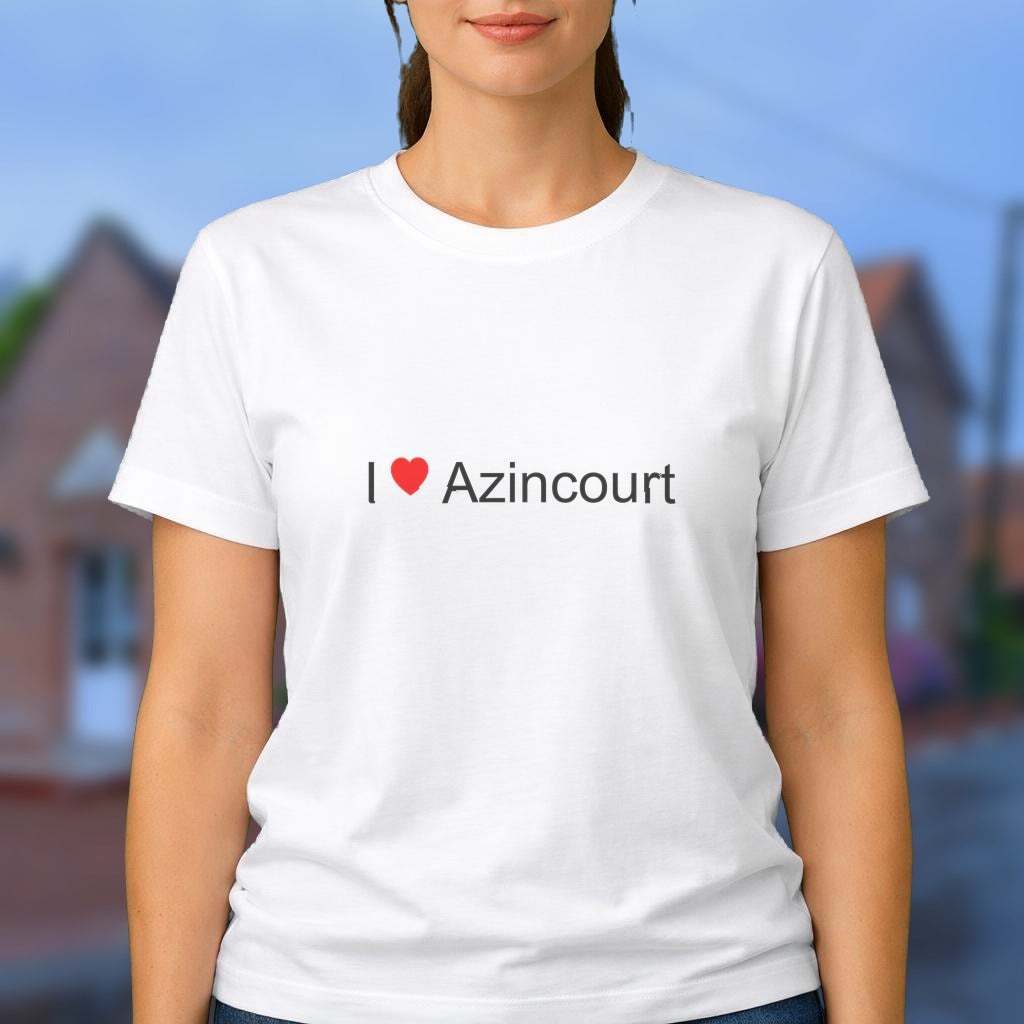 T-shirt I love azincourt
