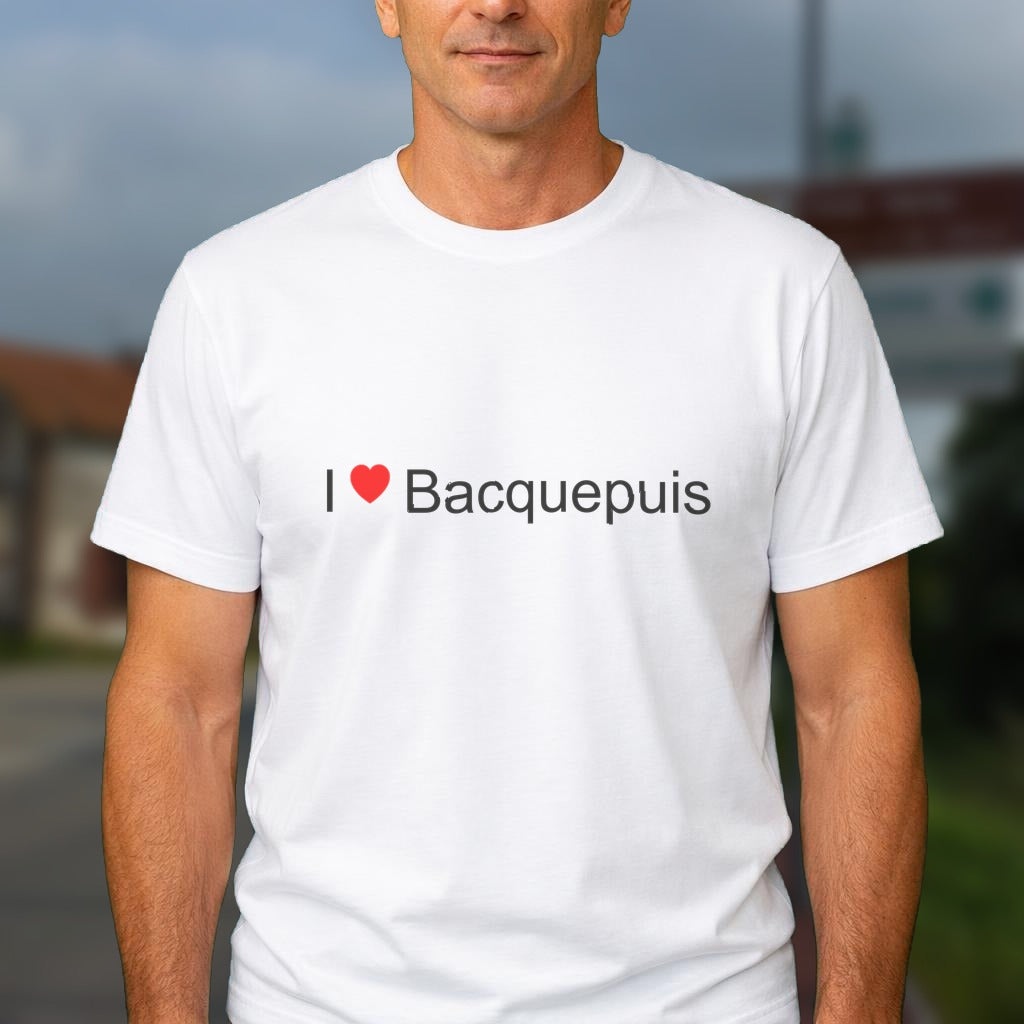 T-shirt I love bacquepuis