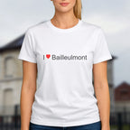 T-shirt I love bailleulmont