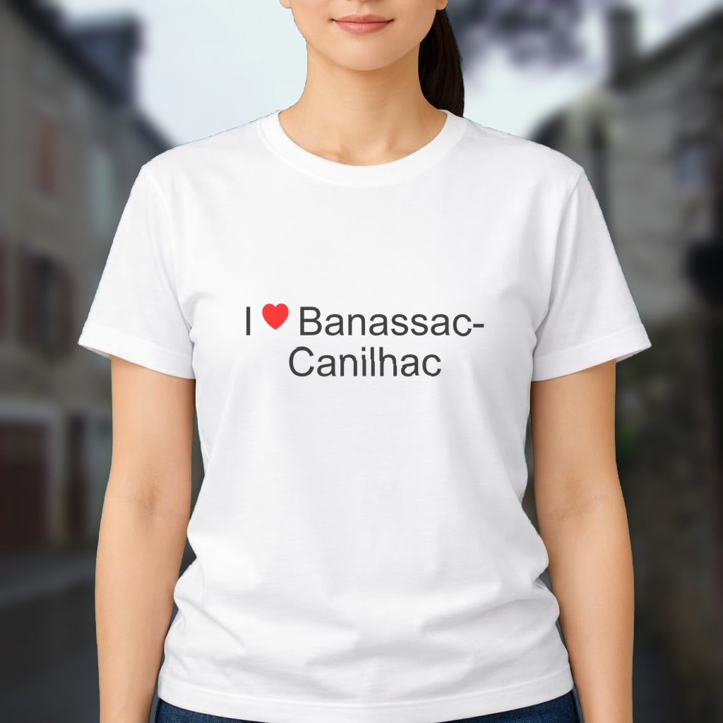 T-shirt I love banassac-canilhac