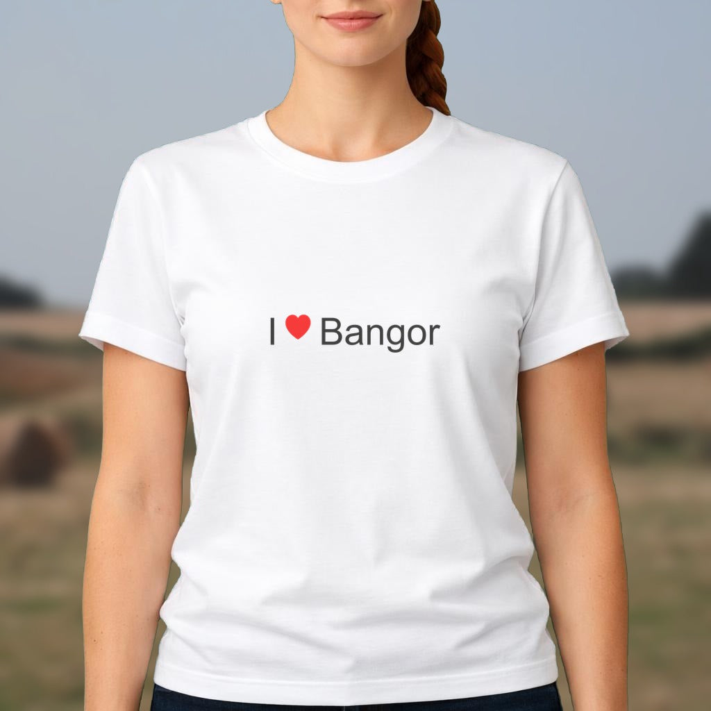 T-shirt I love bangor