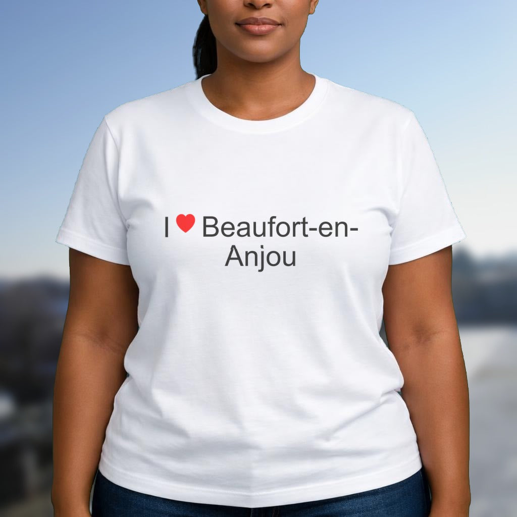T-shirt I love beaufort-en-anjou