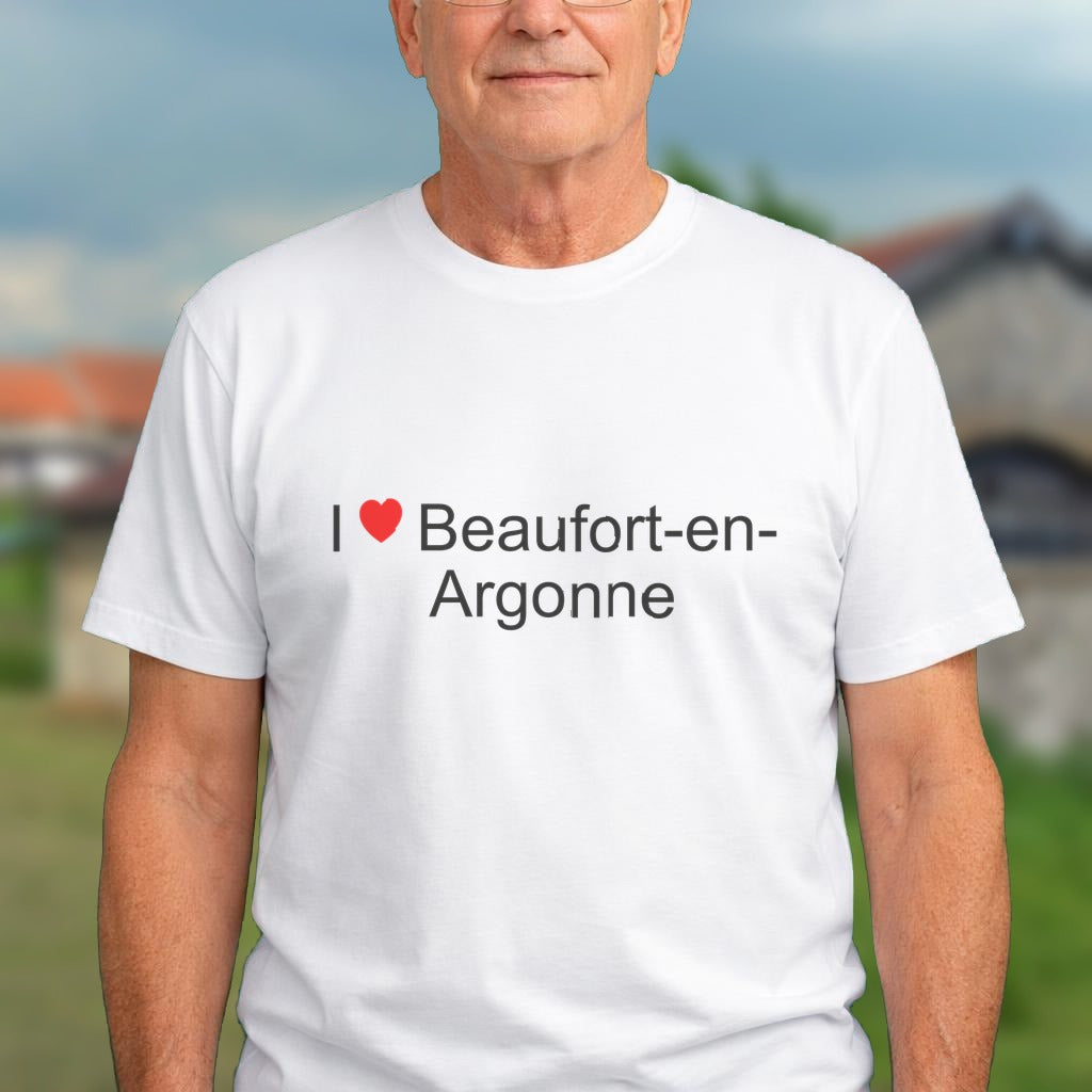 T-shirt I love beaufort-en-argonne