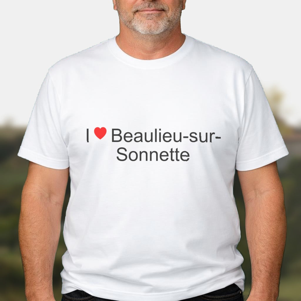 T-shirt I love beaulieu-sur-sonnette