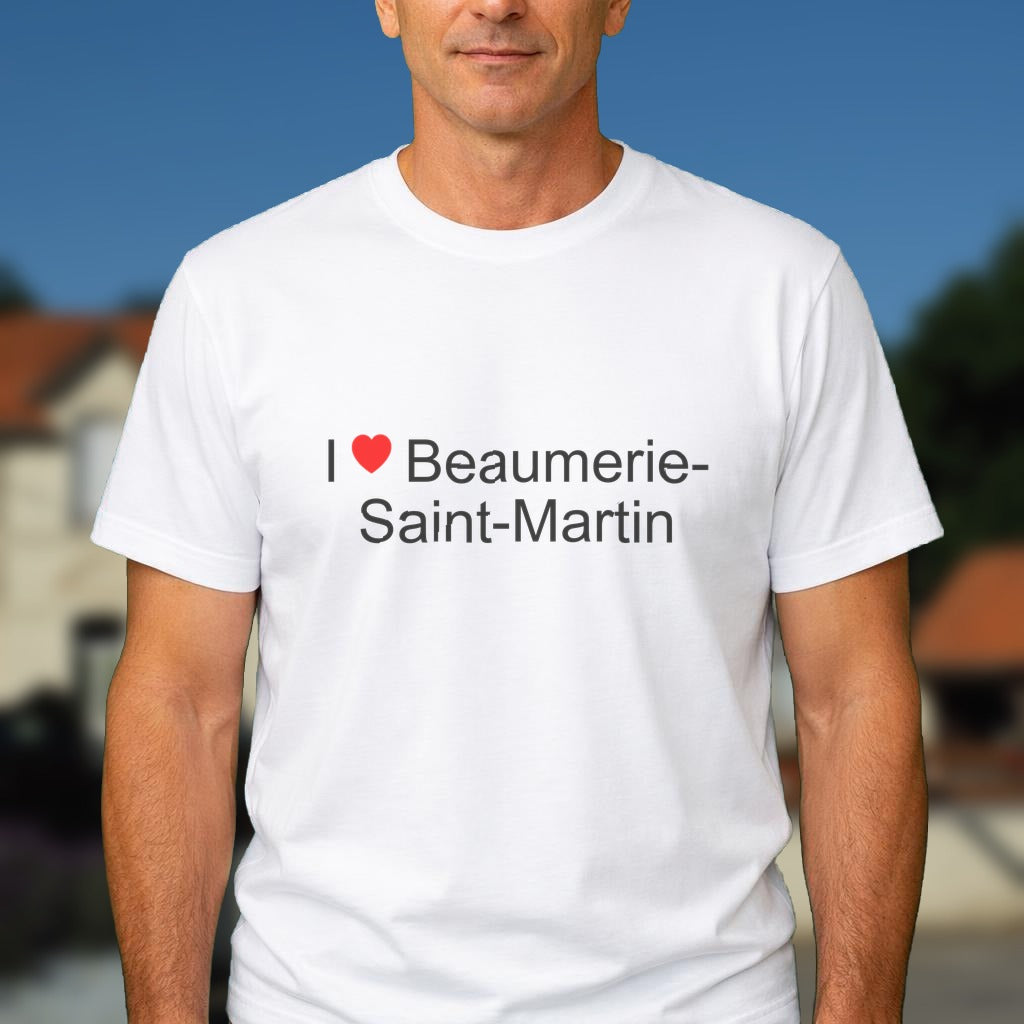 T-shirt I love beaumerie-saint-martin