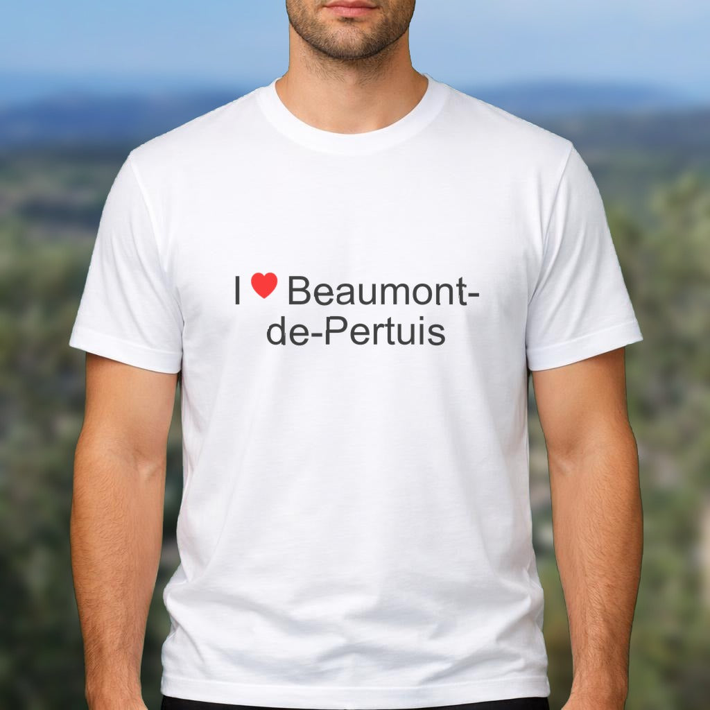 T-shirt I love beaumont-de-pertuis