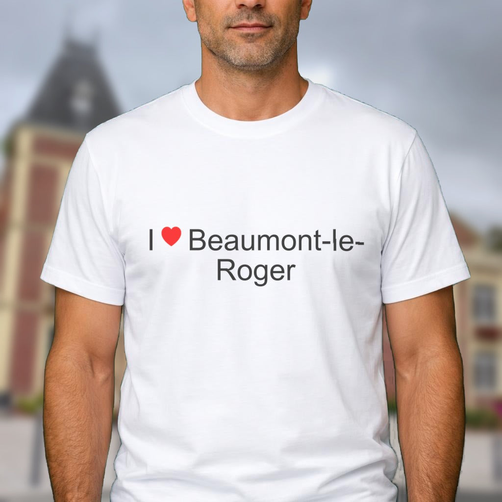 T-shirt I love beaumont-le-roger