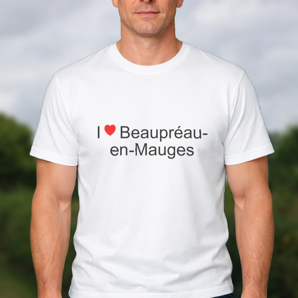 T-shirt I love beaupréau-en-mauges