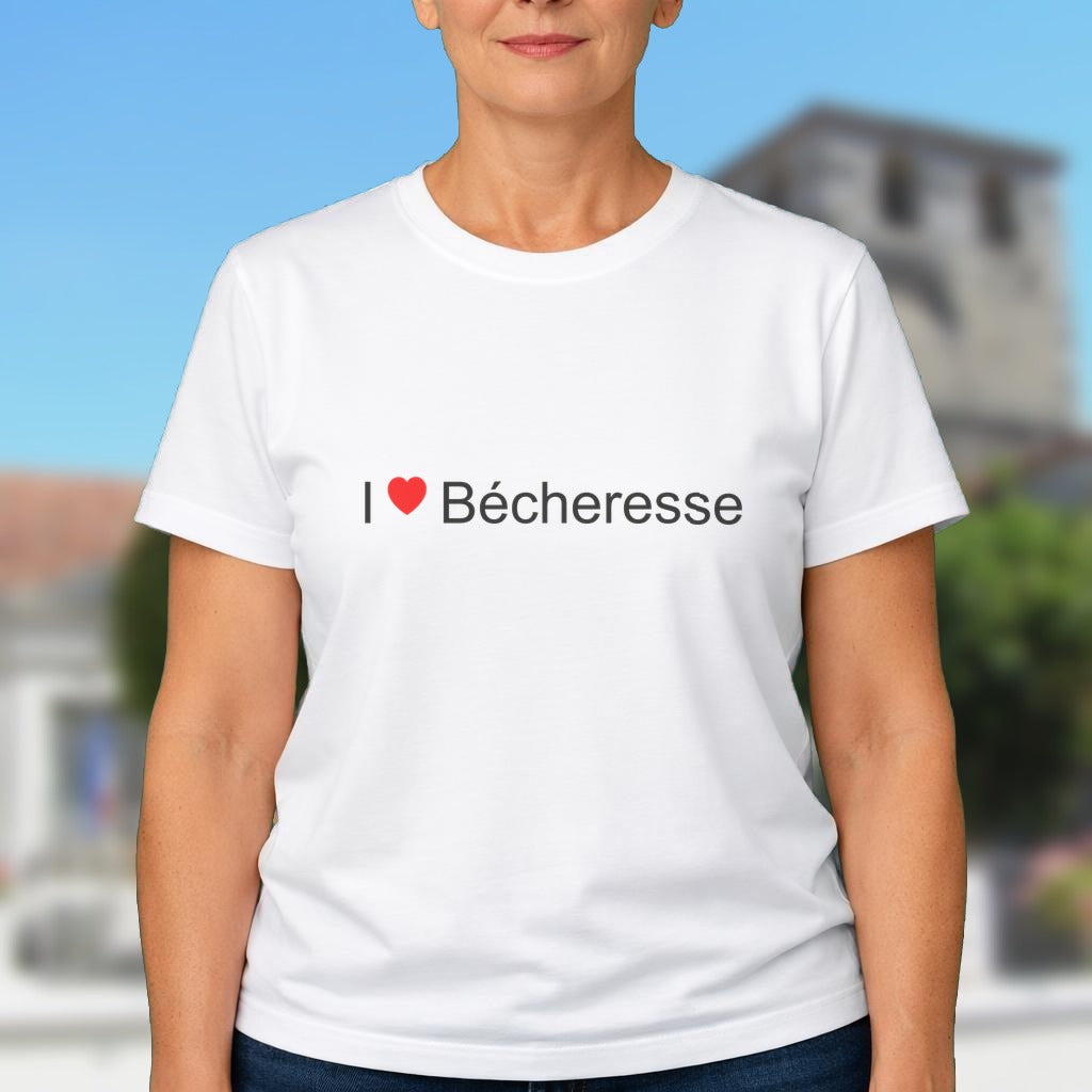 T-shirt I love bécheresse