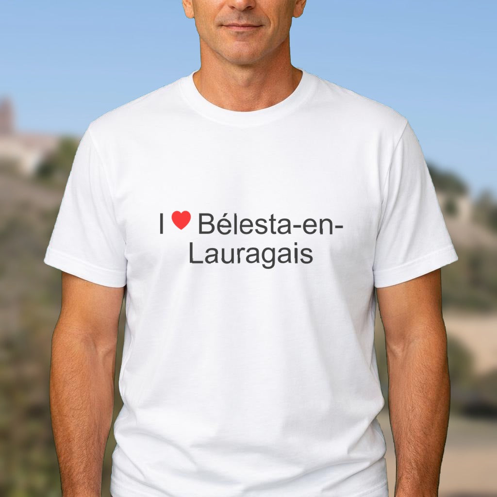 T-shirt I love bélesta-en-lauragais