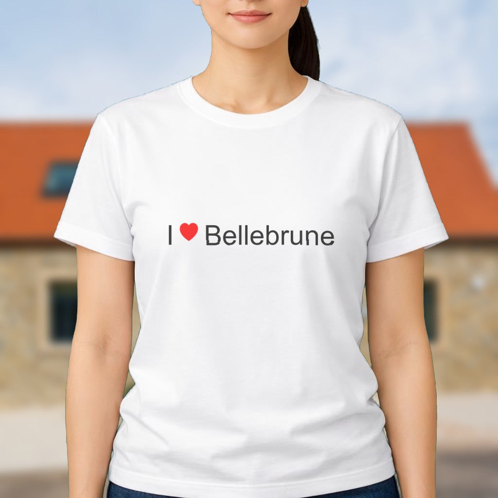 T-shirt I love bellebrune