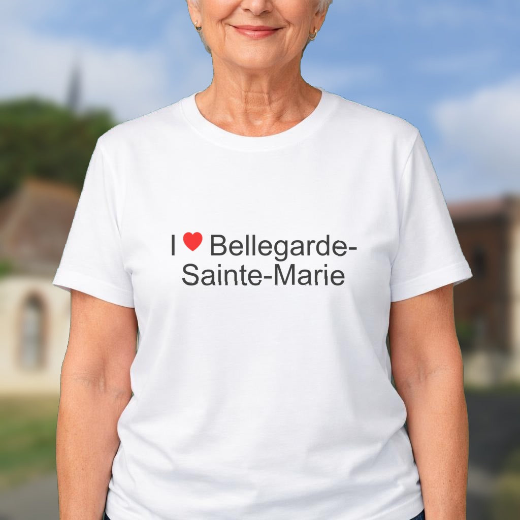 T-shirt I love bellegarde-sainte-marie