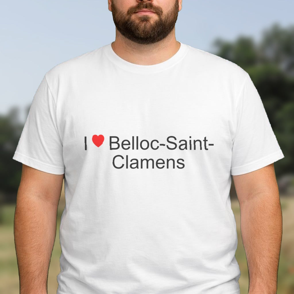 T-shirt I love belloc-saint-clamens