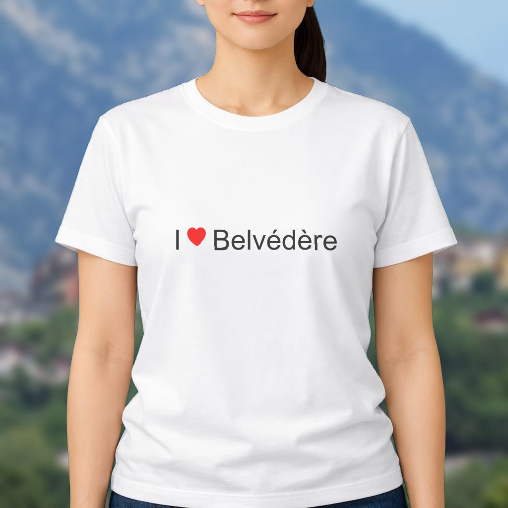 T-shirt I love belvédère