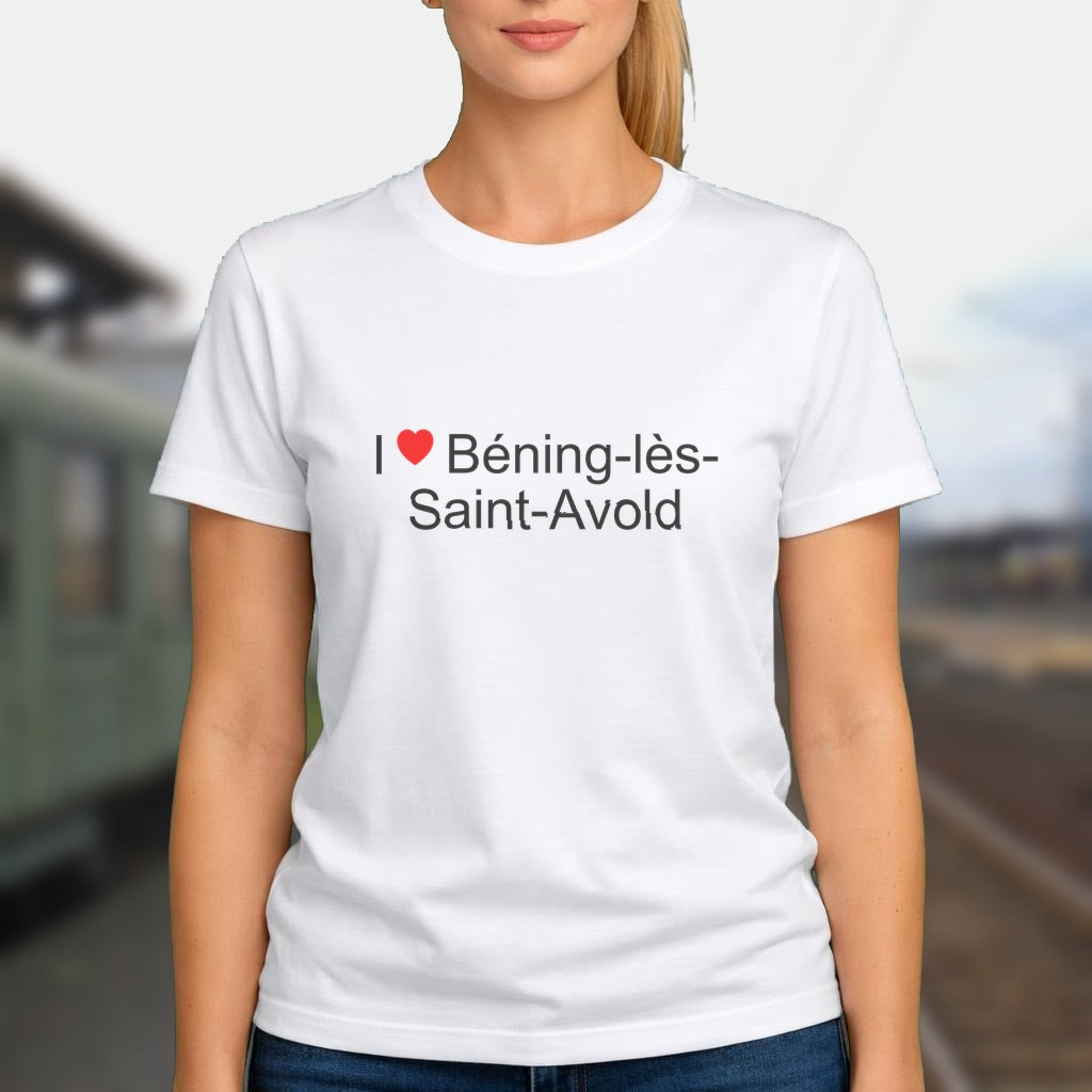 T-shirt I love béning-lès-saint-avold
