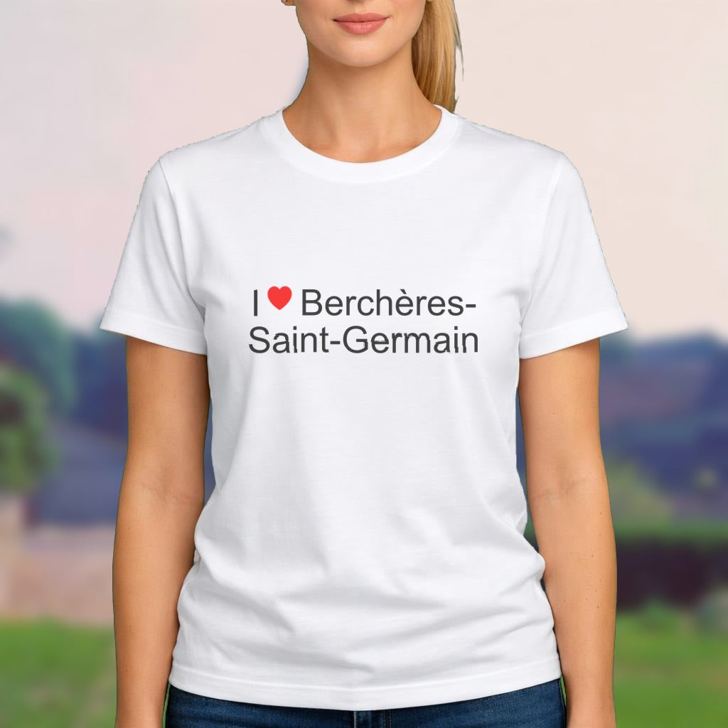 T-shirt I love berchères-saint-germain