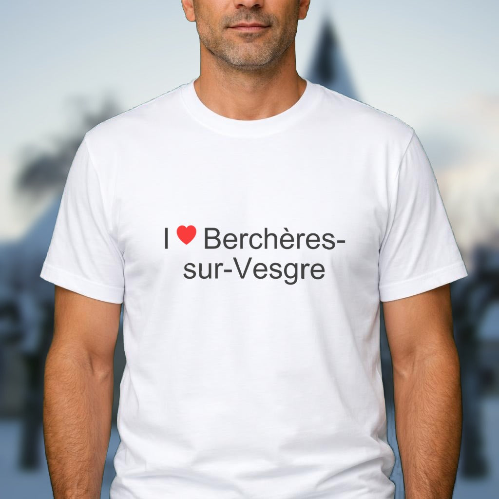 T-shirt I love berchères-sur-vesgre
