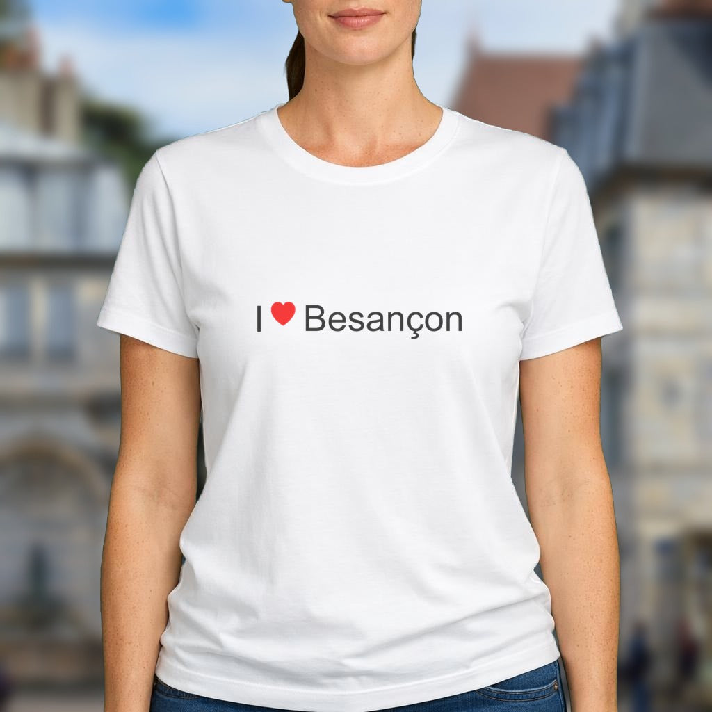 T-shirt I love besançon