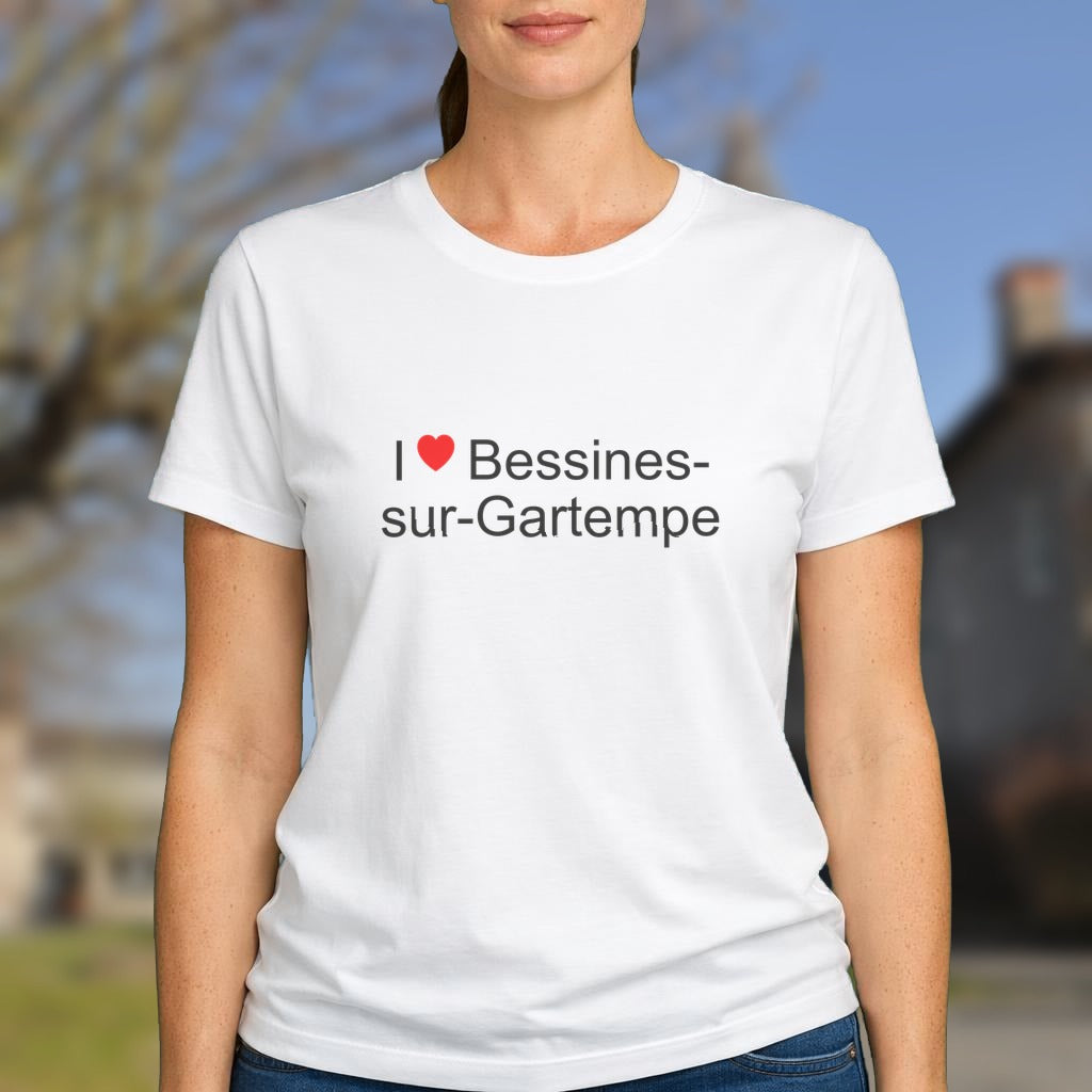 T-shirt I love bessines-sur-gartempe