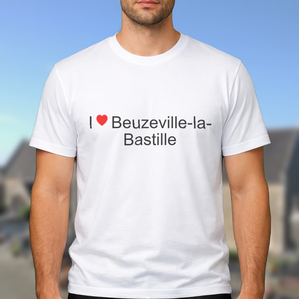 T-shirt I love beuzeville-la-bastille