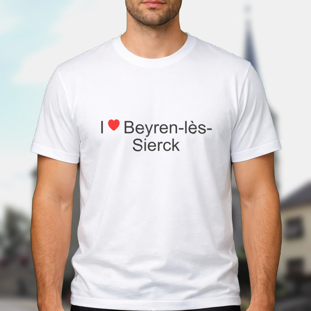 T-shirt I love beyren-lès-sierck