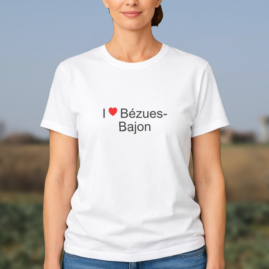 T-shirt I love bézues-bajon