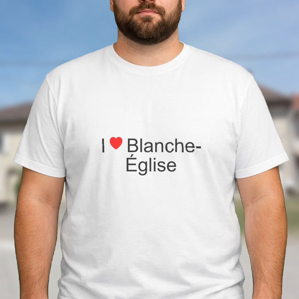 T-shirt I love blanche-église
