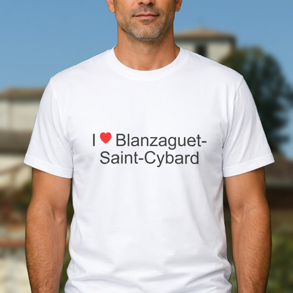 T-shirt I love blanzaguet-saint-cybard