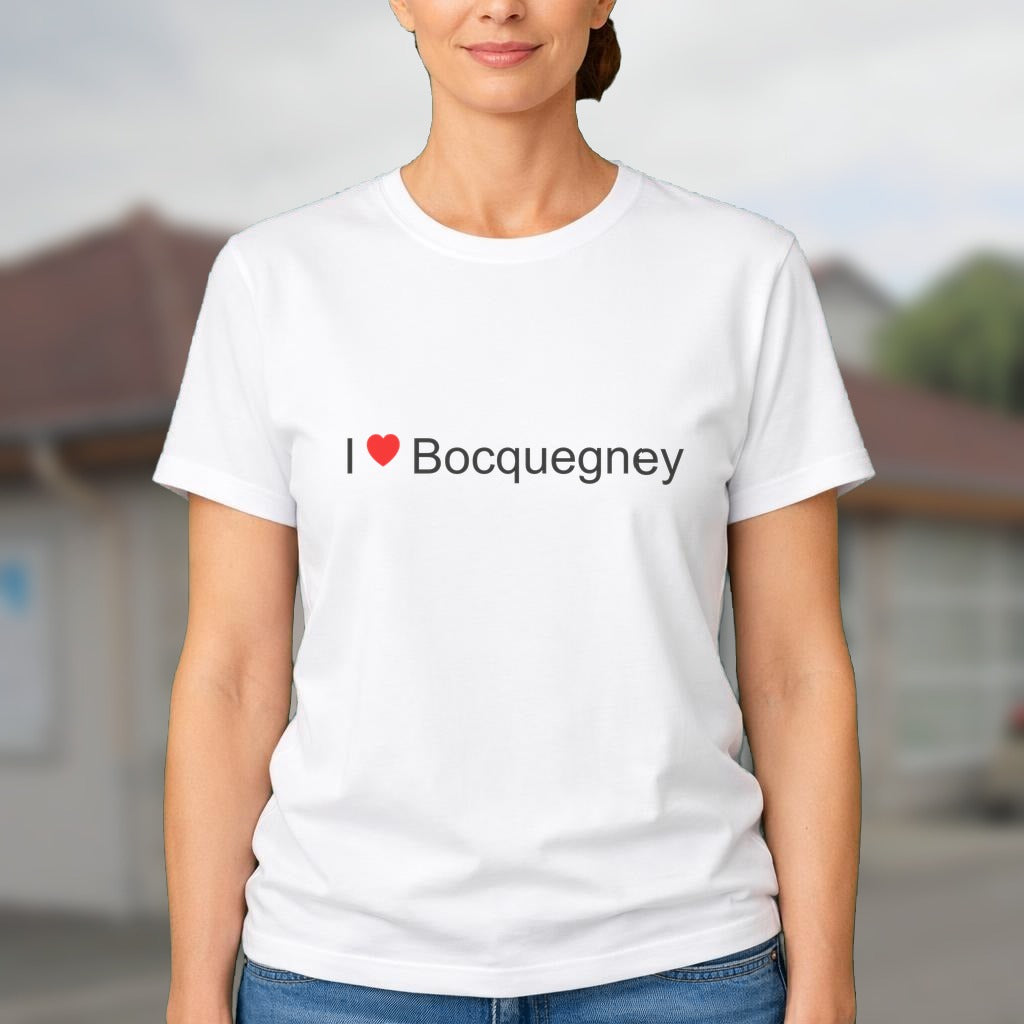 T-shirt I love bocquegney