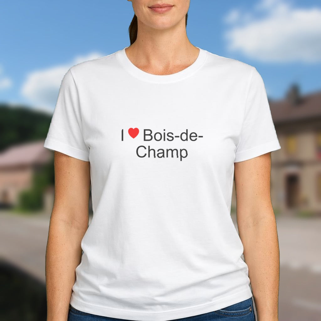 T-shirt I love bois-de-champ