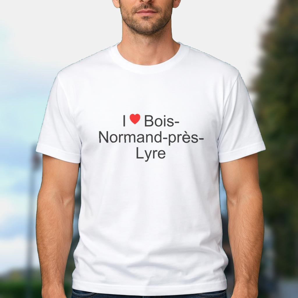 T-shirt I love bois-normand-près-lyre