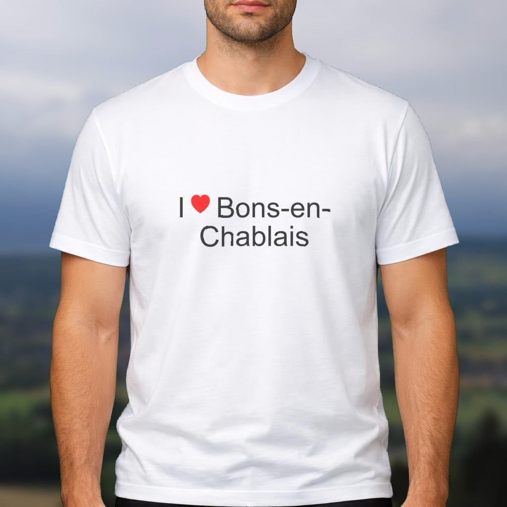 T-shirt I love bons-en-chablais