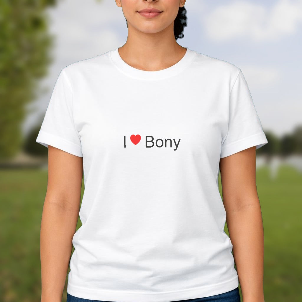 T-shirt I love bony