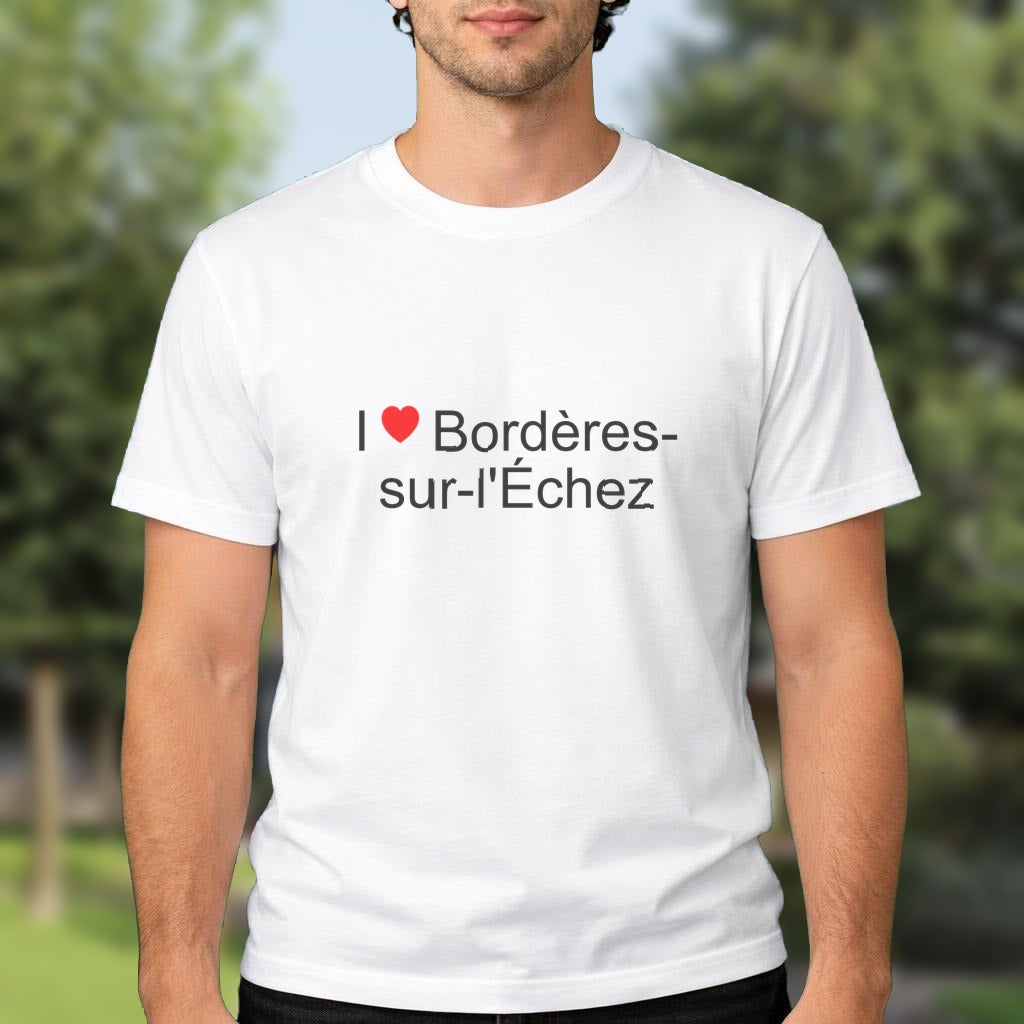 T-shirt I love bordères-sur-l'échez