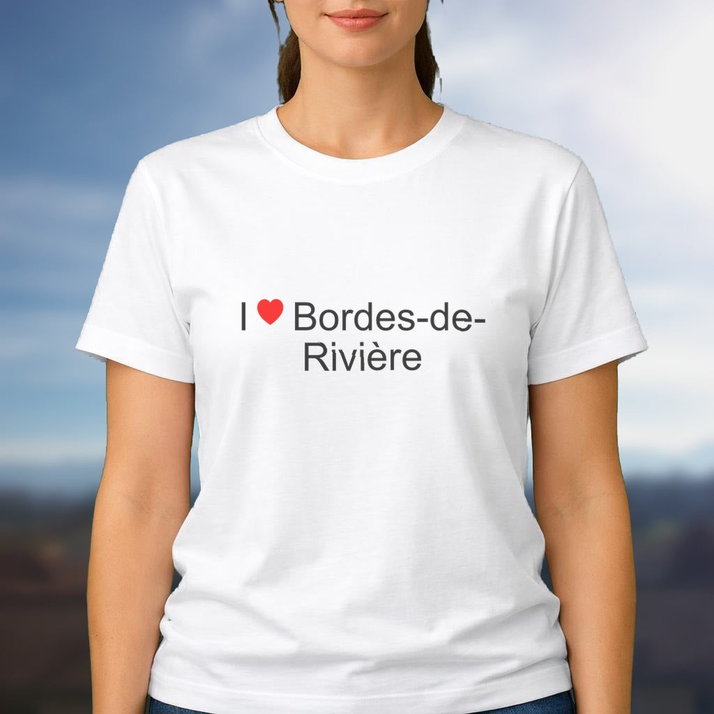 T-shirt I love bordes-de-rivière