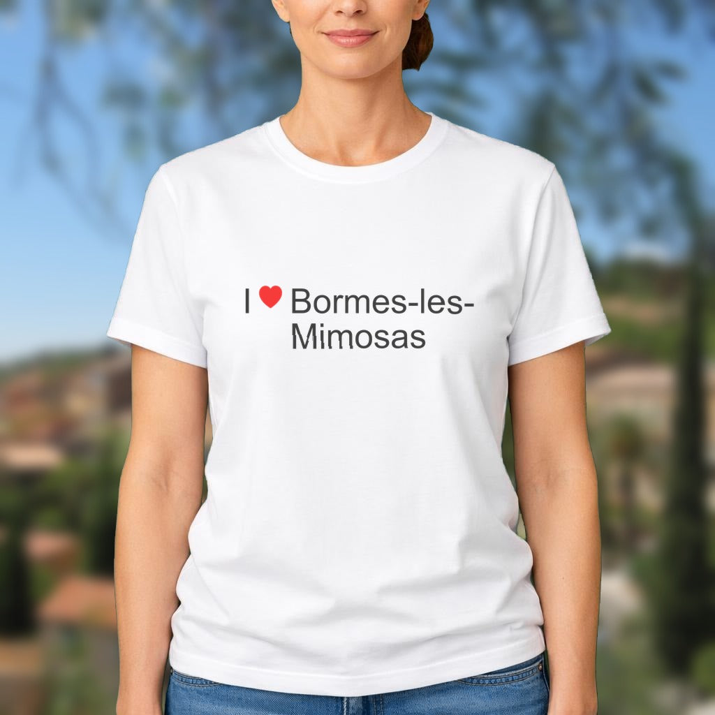 T-shirt I love bormes-les-mimosas