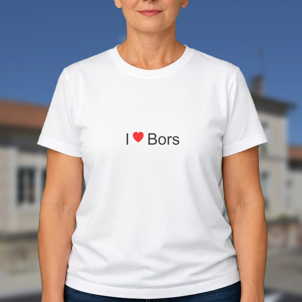 T-shirt I love bors (canton de tude-et-lavalette)
