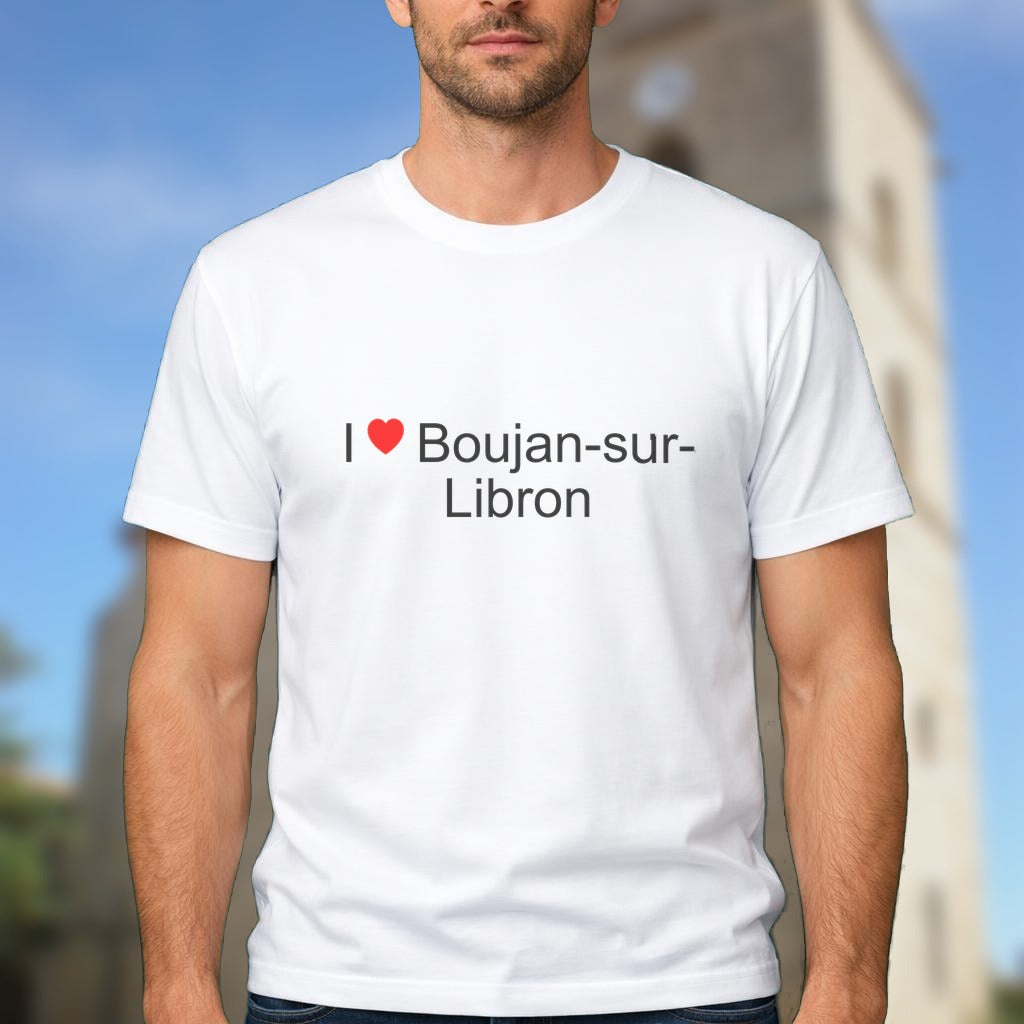 T-shirt I love boujan-sur-libron