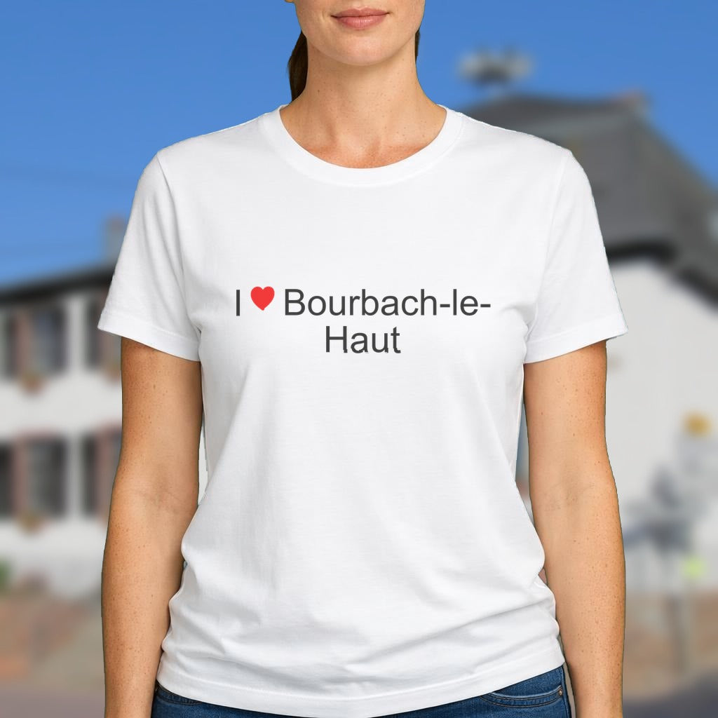 T-shirt I love bourbach-le-haut