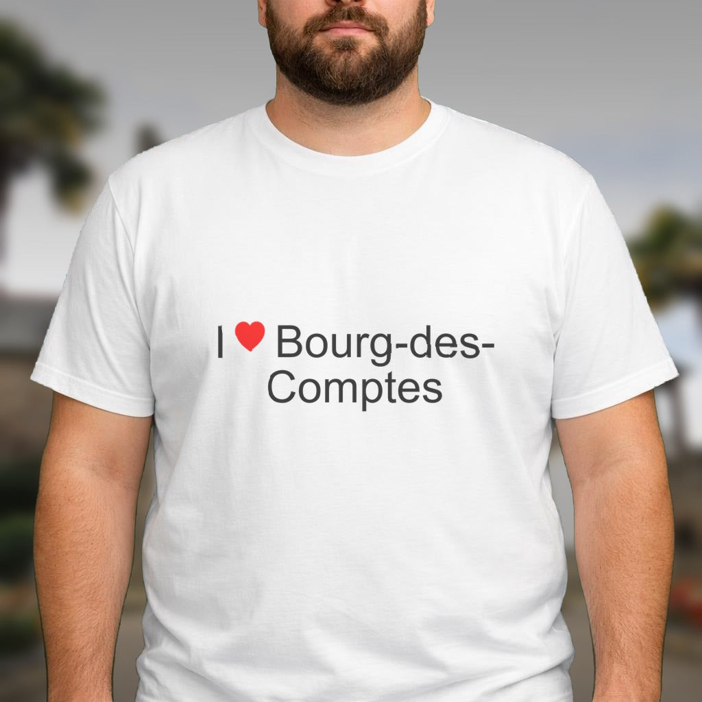 T-shirt I love bourg-des-comptes