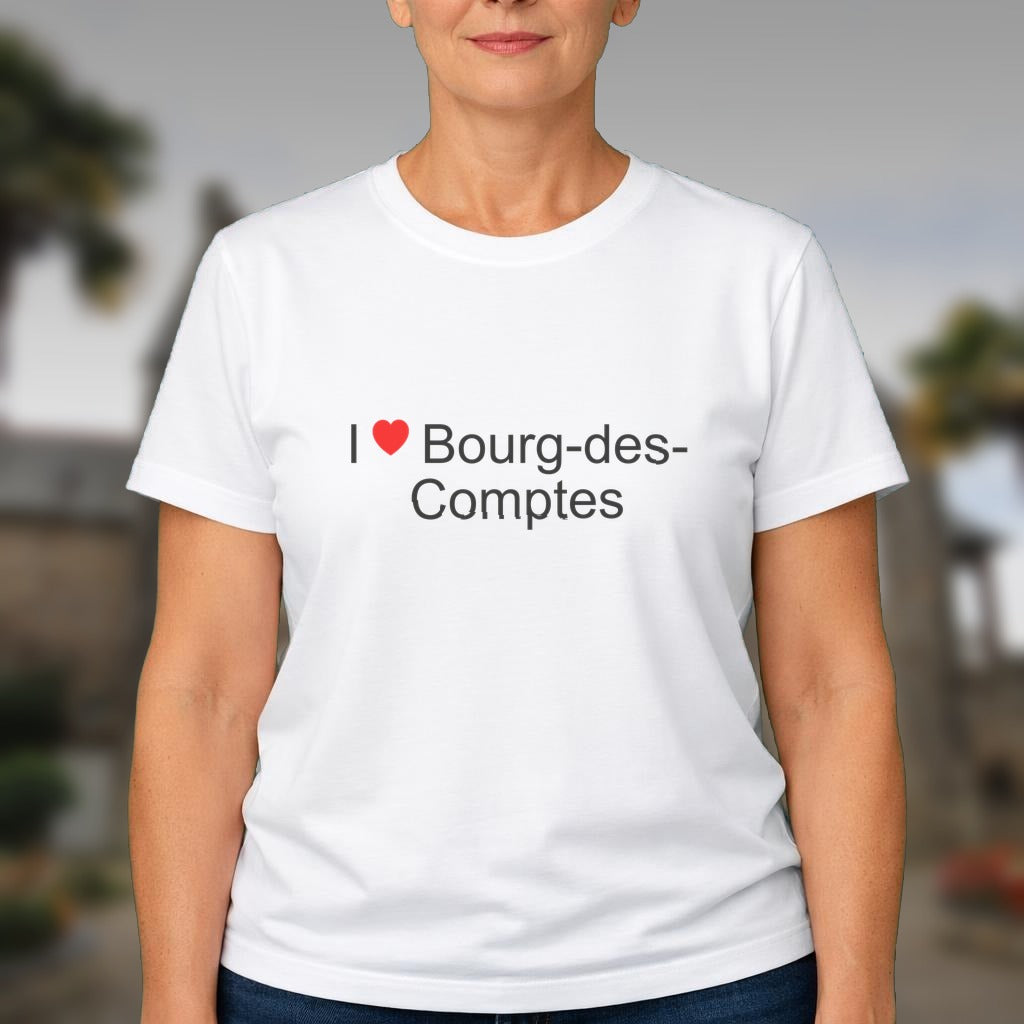 T-shirt I love bourg-des-comptes